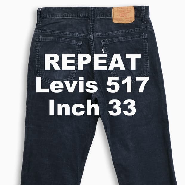 빈티지 리바이스 517 70s USA 코듀로이 33인치 LV5173378