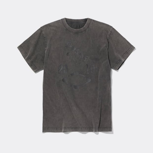 (택O새상품) 미스치프 롬버스 워시드 반팔티셔츠 차콜 M