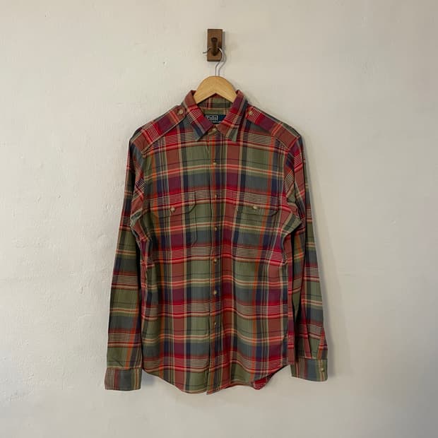 폴로 체크 워크셔츠 