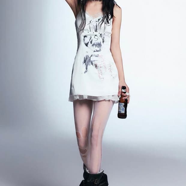 cest nous 샵코르 shop cor 빈티지 슬립 레이스 원피스