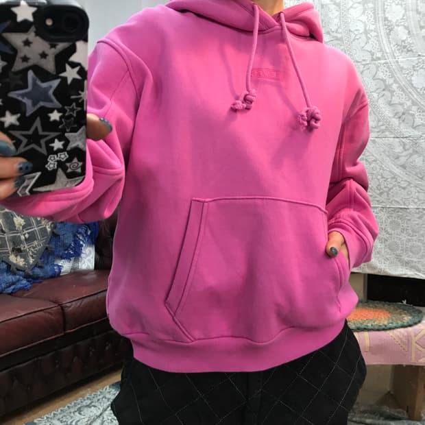 리바이스 여성 기모 후드티 