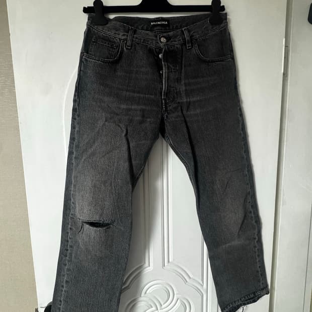 발렌시아가 스트레이트 5 포켓 슬릿 데님 30