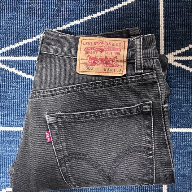 리바이스 505 흑청 00s