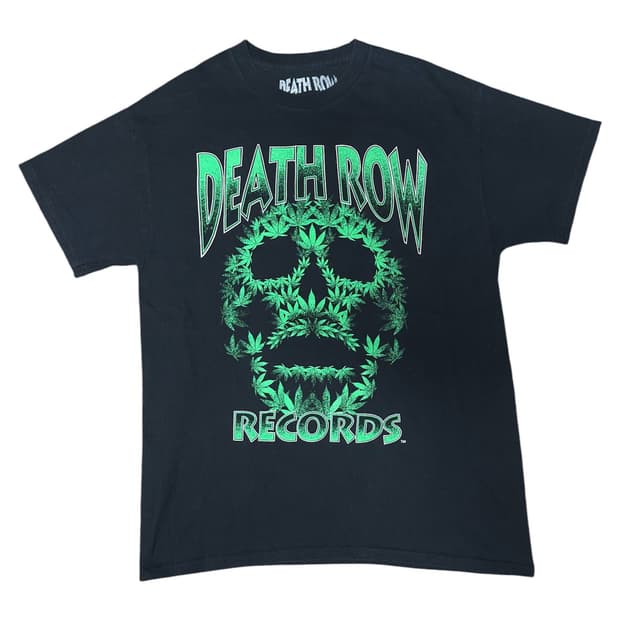 Death Row Records 마리화나 해골 티셔츠