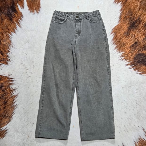 빈티지 그레이 와이드 데님팬츠