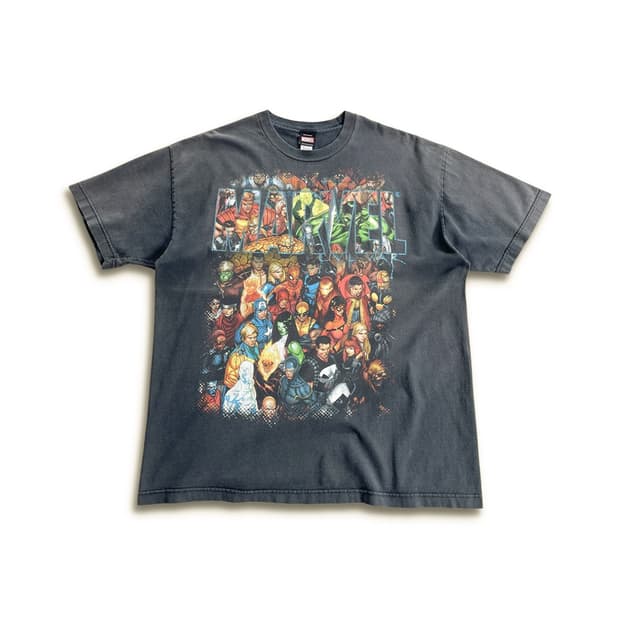 00s Marvel Civil War 빈티지 티셔츠