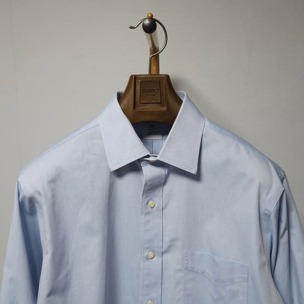 15 1/2 ) 브룩스 브라더스 Regent 슬림핏 셔츠 스카이 블루