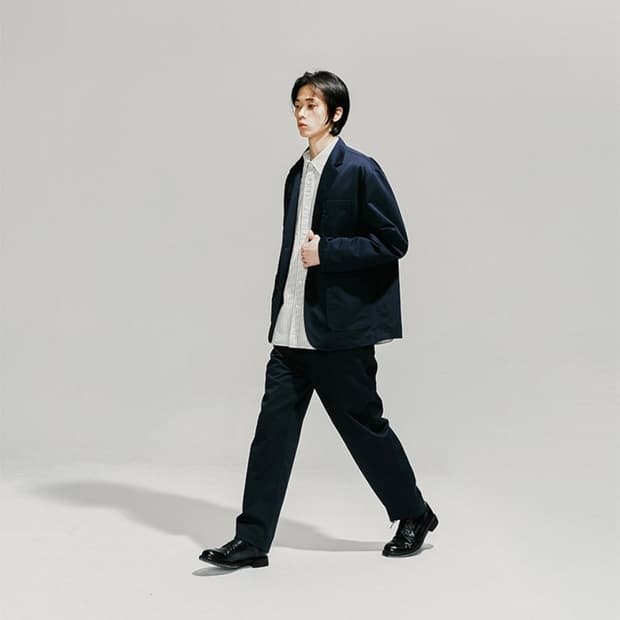유니온블루 데스크 치노 셋업 네이비 (자켓 L, 팬츠 M)