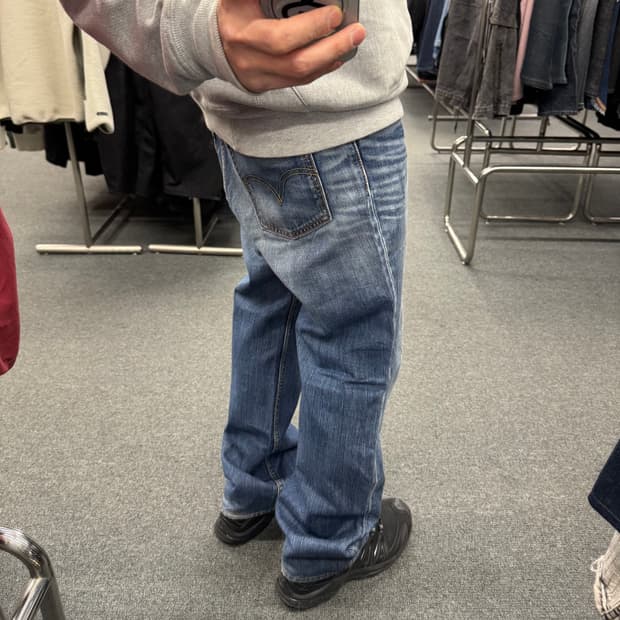 33)리바이스 빈티지 702 워싱 데님팬츠