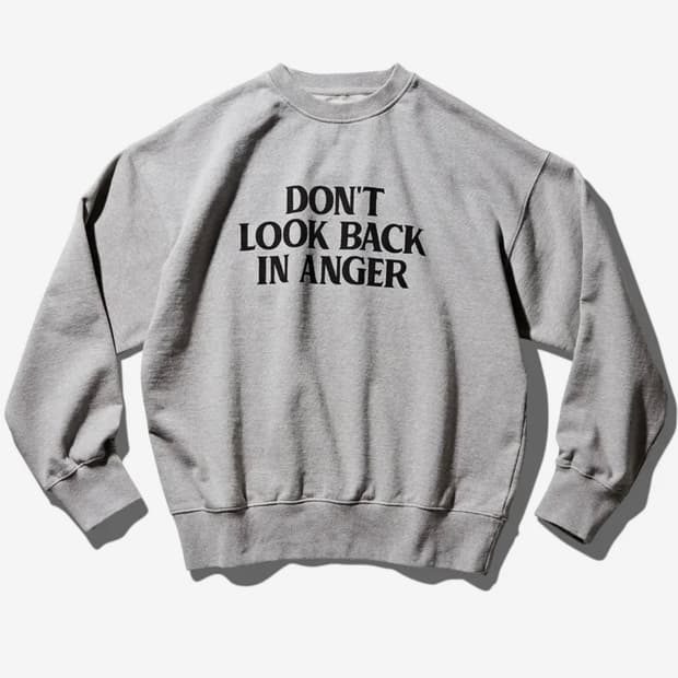 듀테로 돈룩백 맨투맨 8% 멜란지 그레이 와이드 핏