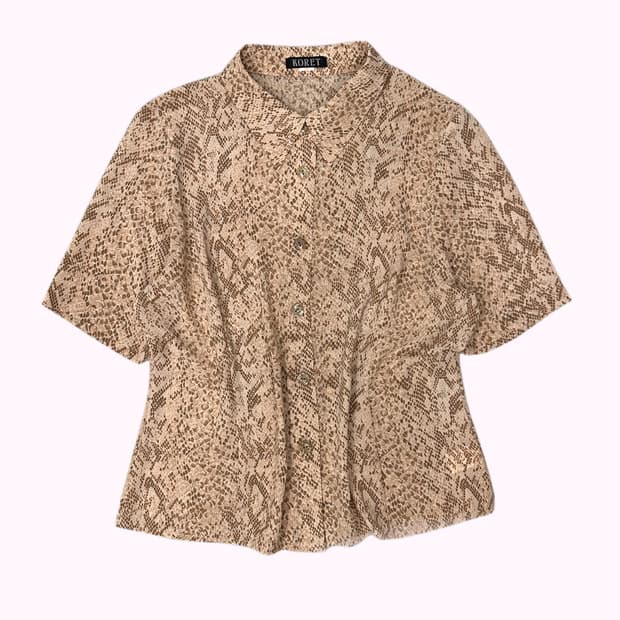 python crop blouse