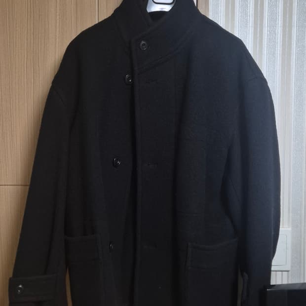 [48] 르메르 울 더플 박시 코트 블랙