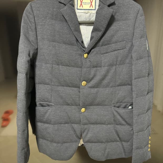 몽클레어 감마블루/ 패딩 블레이져/ 1사이즈