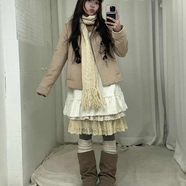 리즈리사 원피스 아이보리 히메 코디세트