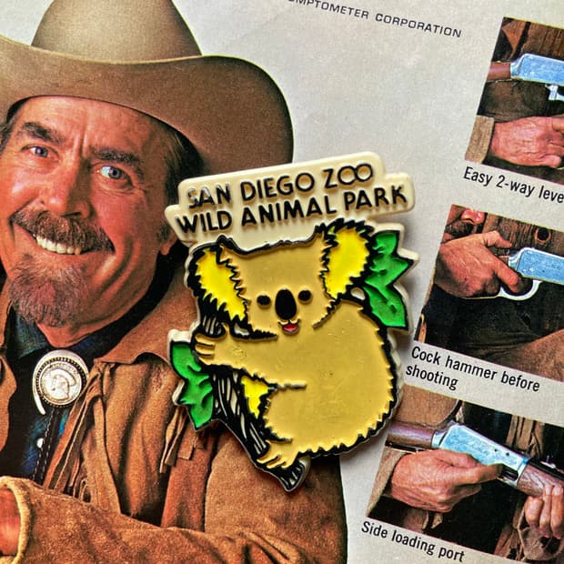 USA made zoo 동물원 코알라 핀 버튼 뱃지 브로치 악세사리