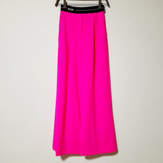 MSGM 와이드 밴딩팬츠 (버진울96%) 55/상태완벽/1회착/2022