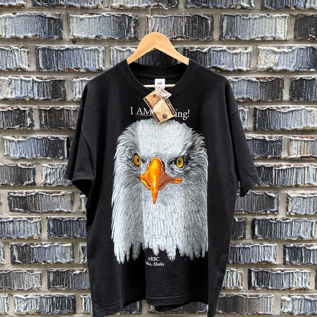 90s 데드스탁 싱글스티치 이글 티셔츠