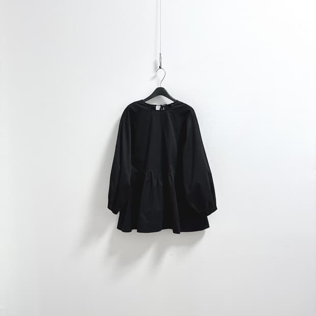 코스 튜닉 블라우스 블랙