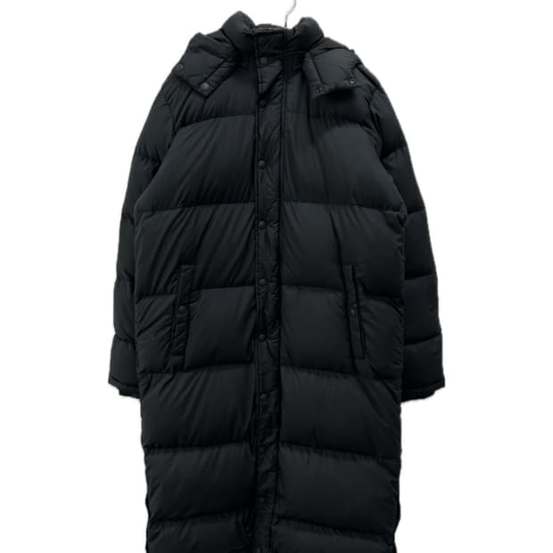 리바이스 구스다운 롱 패딩 블랙