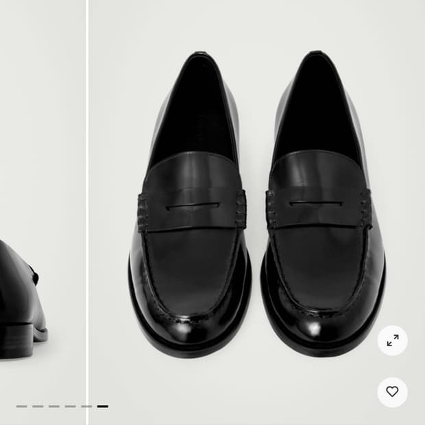 COS 페니 로퍼 LEATHER PENNY LOAFERS