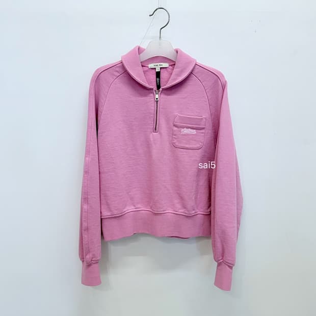 앤유 반집업 크롭 맨투맨 