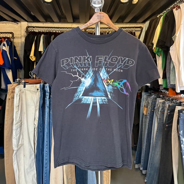 핑크 플로이드 락밴드 프린팅 티셔츠