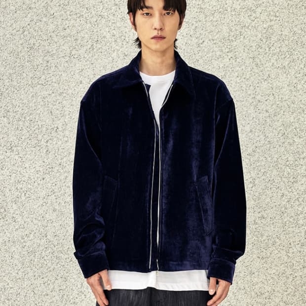 발루트 벨벳 블루종 네이비 새상품