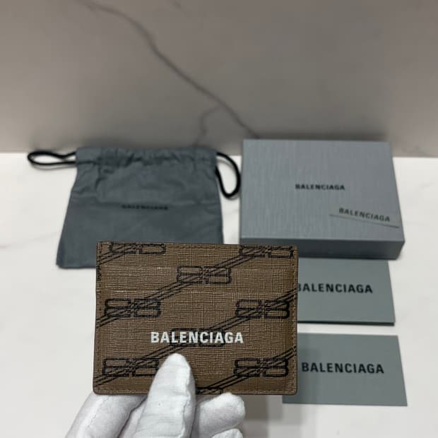 [정품] S급 발렌시아가 시그니처 카드지갑