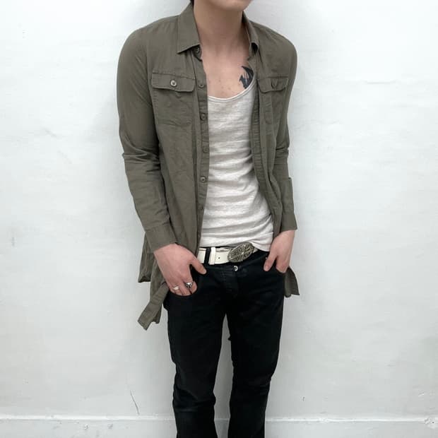 brown khaki grunge shirts