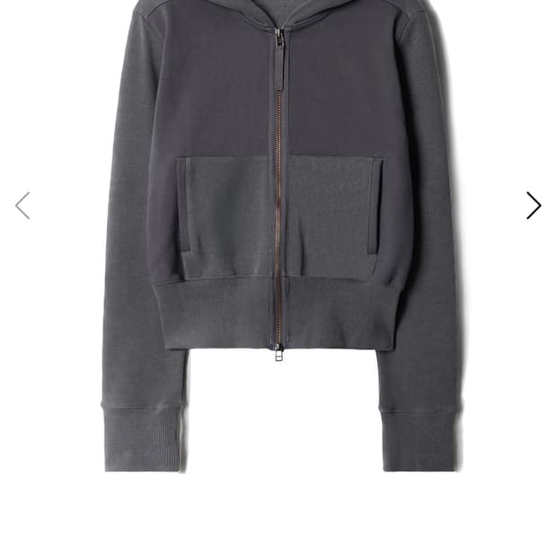  symm Paneled Zip Hoodie (Charcoal)