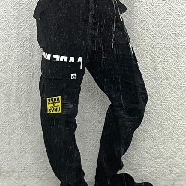 베이프 AAPE 스트릿 힙합 조거 카고 팬츠 M C06788