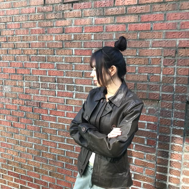 크리스크리스티 브라운 자켓