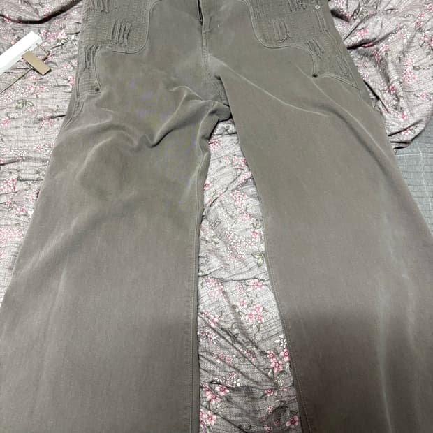 3) 폴리테루 1011 웨스턴 보로 팬츠 그레이 판매해요.