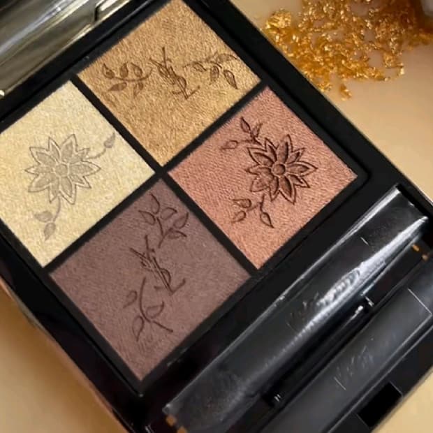 (홀리데이 한정판) 입생로랑 꾸뛰르 미니 클러치 024 골든 레이스 섀도