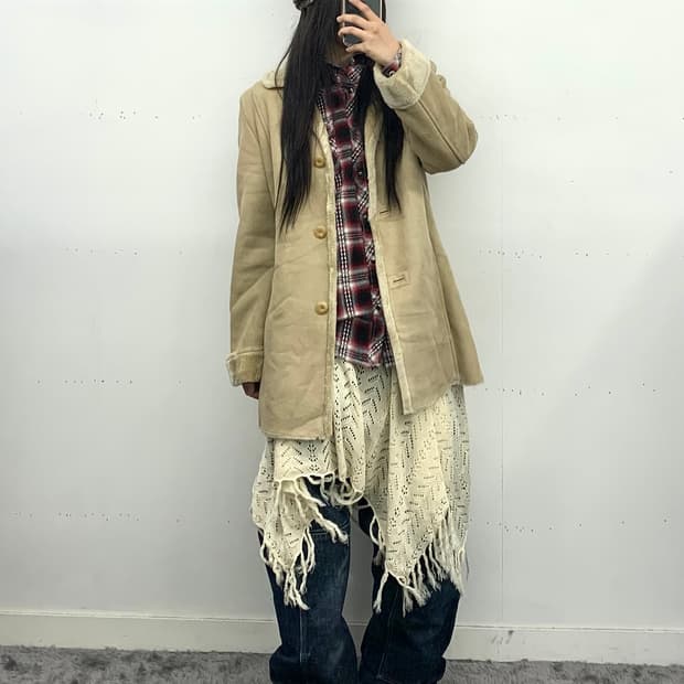 재패니즈 스웨이드 코트