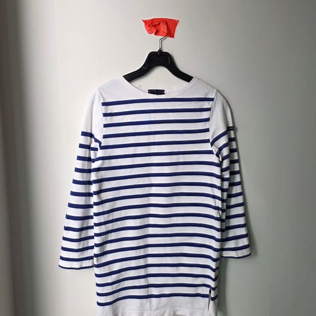 Le minor 스트라이프 티 