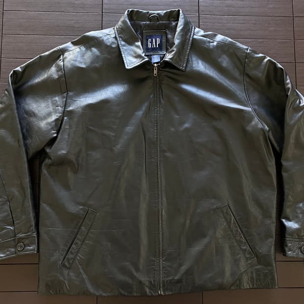 (XXL) 올드갭 레더 자켓