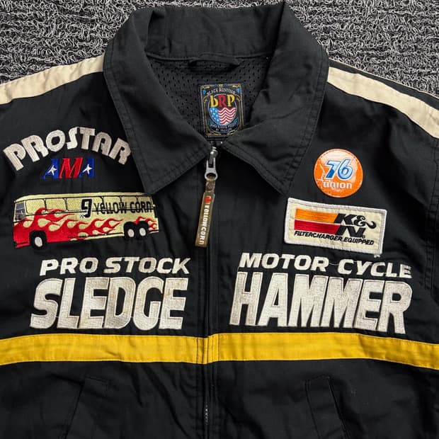 옐로우콘 슬래지해머 모터싸이클 레이싱 자켓 2197