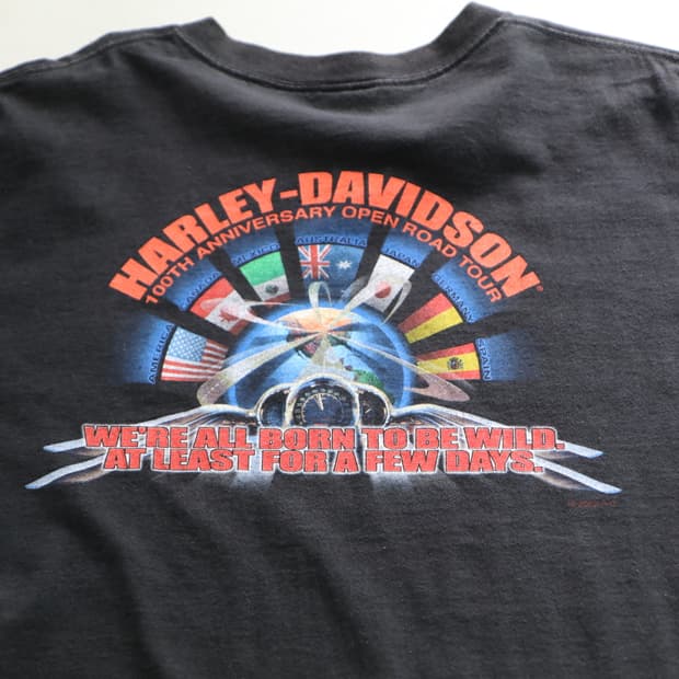 00s 할리데이비슨 100주년 기념 반팔티 (2XL)