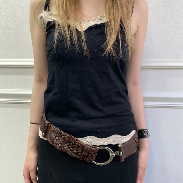 Y2K Girl Frill Detail Sleeveless