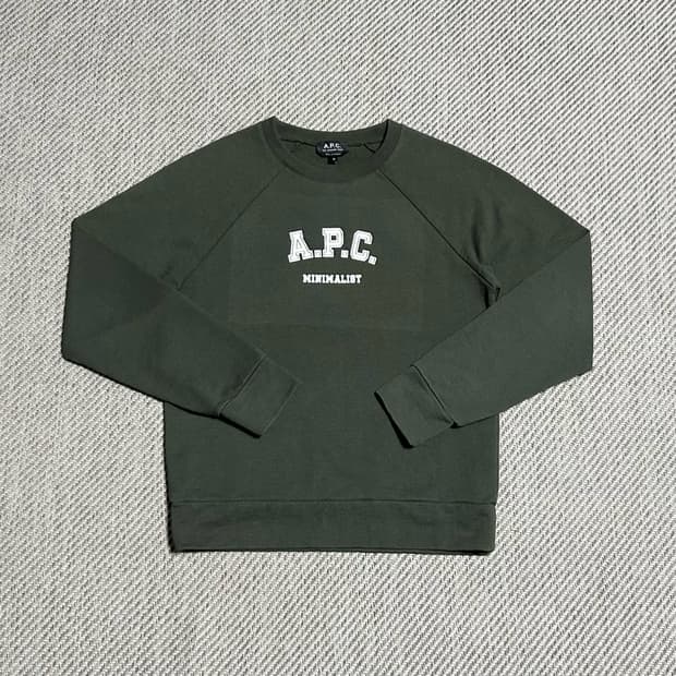 [M] A.P.C 아페쎄 22ss 우먼즈 카키 맨투맨