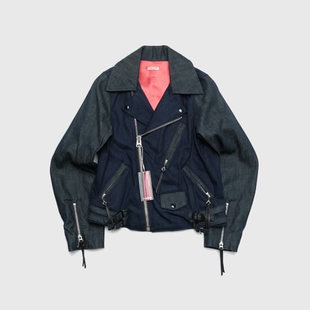 10 oz raw denim rider jacket 