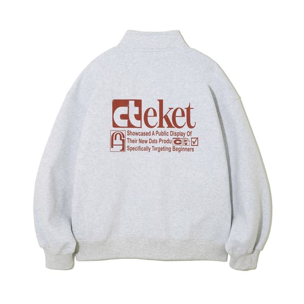 테켓 하프집업 스웨트셔츠