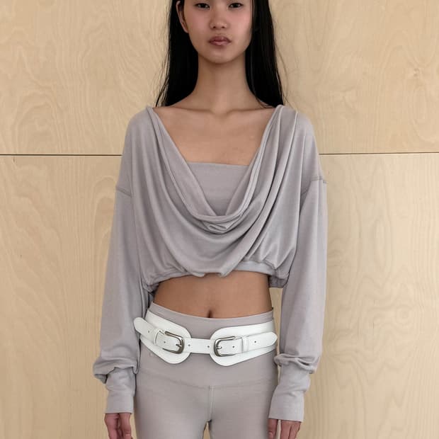 Cerric Draped Back Top _ Beige 구합니다