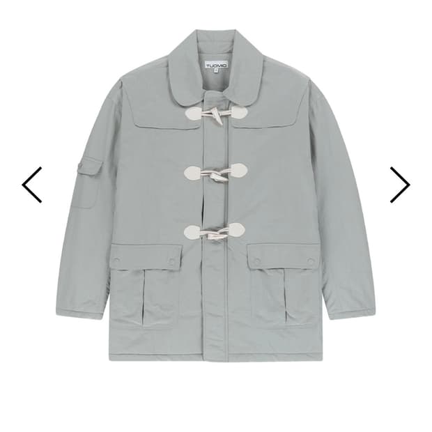 뚜오미오 더플 패디드 코트 라이트 그레이