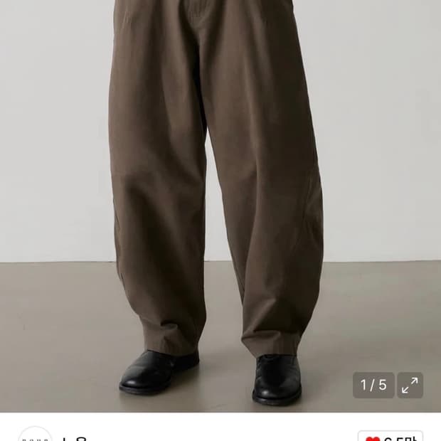 노운 커브드 치노팬츠 카키브라운 0사이즈