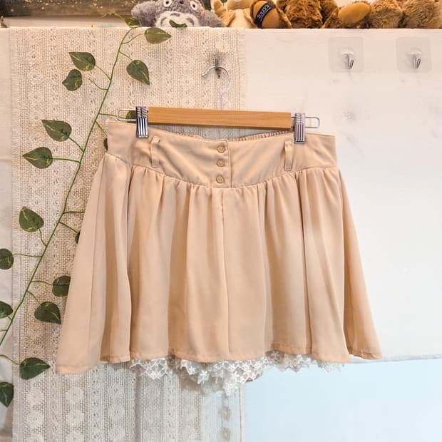 피치 베이지 러블리 팬츠