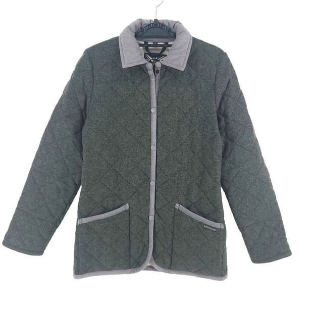 [여36]라벤햄 그레이 양모 퀼팅 자켓[Y61-198]