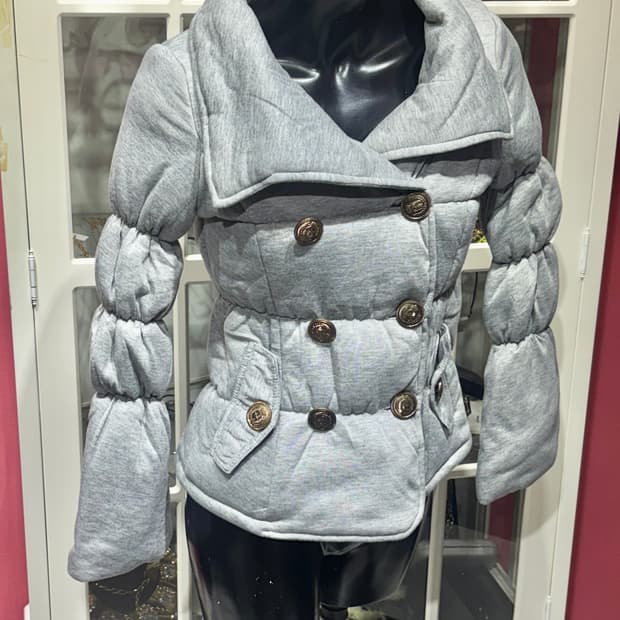 d.i.a padded jacket 다이아 셔링 디테일 패딩 자켓