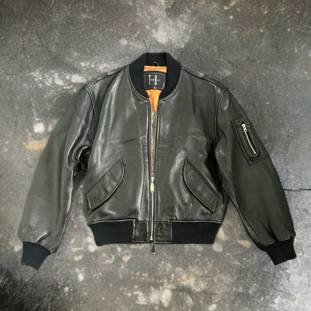 90s 톰보이 소가죽 ma-1 자켓